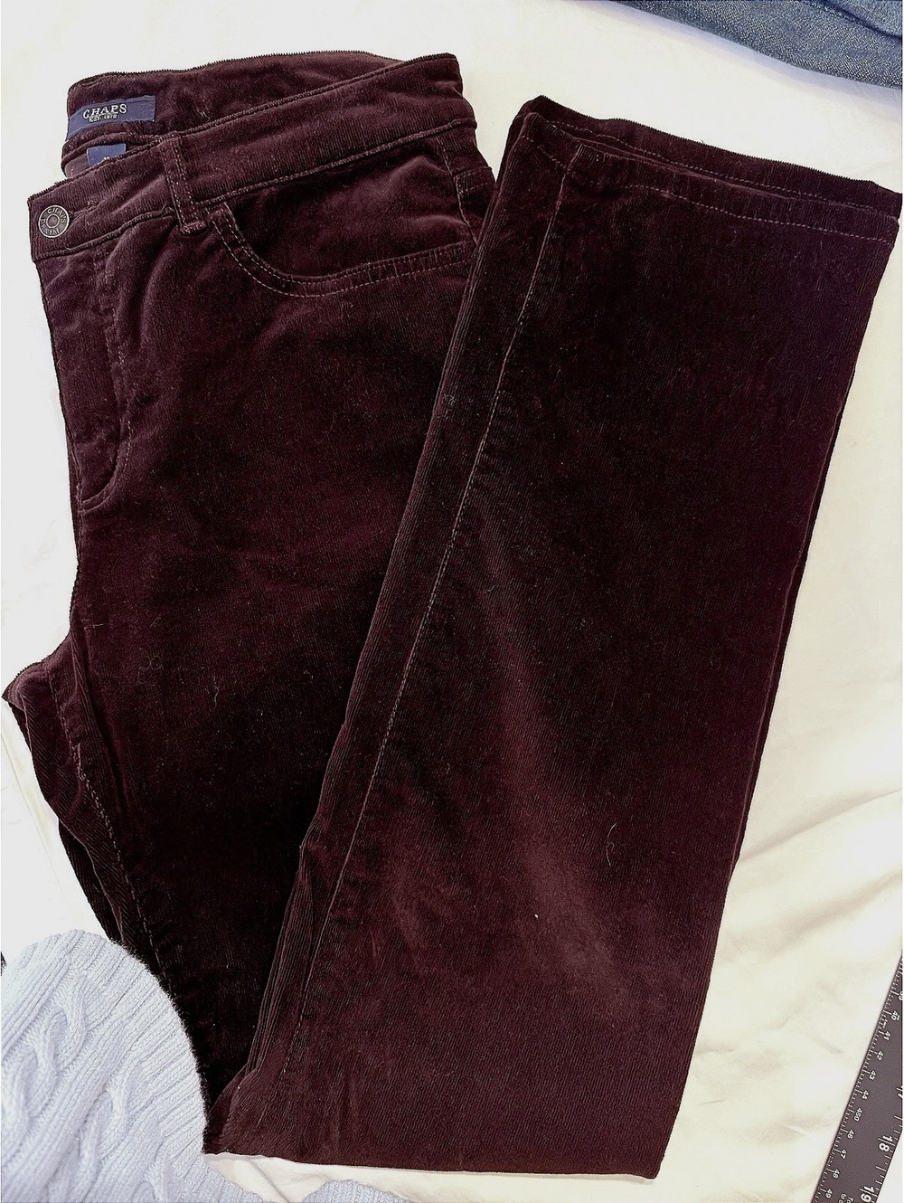 Ralph Lauren Chaps Chocolate Brown Corduroy Pants 10